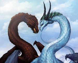 Два дракона - любовь